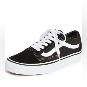 Vans 721277 Old Skool Skate Men’s 4.5 women’s 6 Solid black with white accent